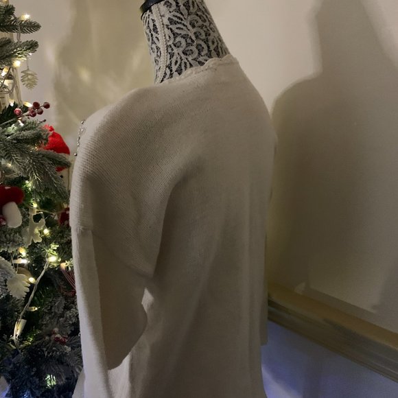 Vintage Colleen's Collectables Cream Sweater SZ M - Picture 12 of 16